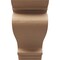 Ekena Millwork 8"W x 24"D x 16"H Classic Scroll Rough Cedar Woodgrain TimberThane Corbel, Primed Tan CORUR08X24X16SCRRCPR - alternate 2